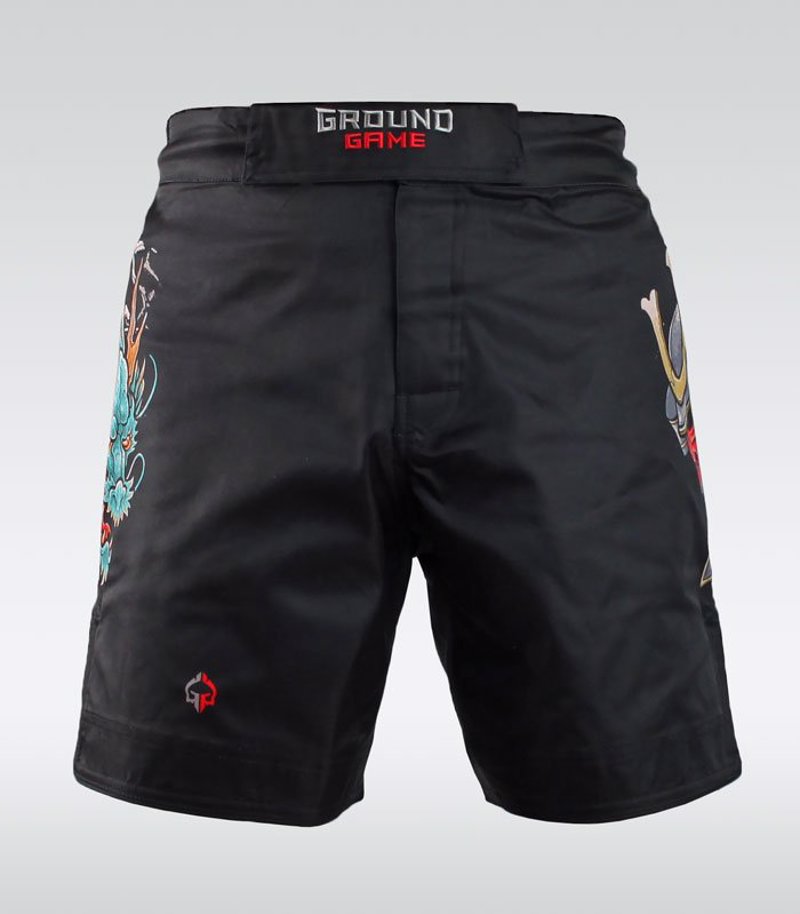 GROUNDGAME BUSHIDO 3 MMA FIGHTSHORTS - BLACK